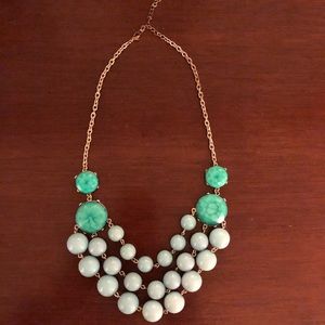 Turquoise and Seafoam bauble necklace